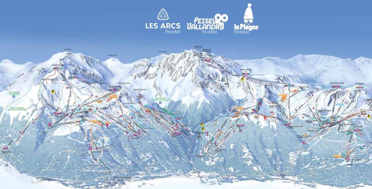 Arc 1950, Ambiance Chalet Luxe 5/7Pers Dans Residence 5* Skis Aux Pieds Avec Spa Les Arcs  Ngoại thất bức ảnh